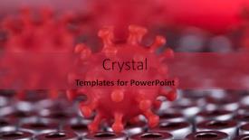  Presentation with medical virus - Slides having pandemic-medical-health-virus-background background and a red colored foreground