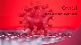  Presentation with medical virus - Slide set having pandemic-medical-health-virus-background background and a red colored foreground