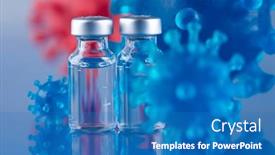  Presentation with medical virus - Slides featuring pandemic-medical-health-virus-background background and a teal colored foreground