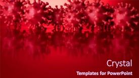  Presentation with medical virus - Presentation theme with pandemic-medical-health-virus-background background and a black colored foreground