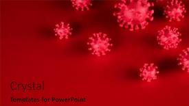  Presentation with medical virus - Presentation theme featuring pandemic-medical-health-virus-background background and a black colored foreground