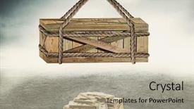  Presentation with box - Theme consisting of pandoras box - money bait background and a mint green colored foreground