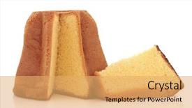  Presentation with white christmas - PPT theme having pandoras - pandoro italian christmas cake background and a yellow colored foreground