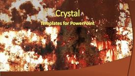  Presentation with aluminium seamless metal texture - Colorful presentation design enhanced with panel beating - pattern of a rough surface backdrop and a tawny brown colored foreground