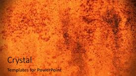  Presentation with rough - Beautiful PPT layouts featuring panel beating - pattern of a rough surface backdrop and a gold colored foreground