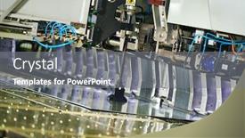  Presentation with metal forming - Presentation having panel-bending-machine-at-work background and a gray colored foreground