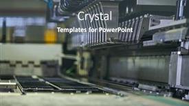  Presentation with metal forming - Slide deck consisting of panel-bending-machine-at-work background and a dark gray colored foreground