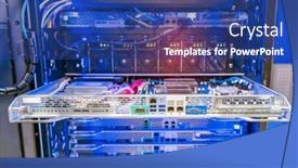  Presentation with isp - PPT theme consisting of panel-of-mainframe-of-modern background and a ocean colored foreground