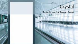  Presentation with gallery - Cool new PPT theme with digital media blank white screen backdrop and a light blue colored foreground