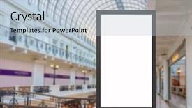  Presentation with digital - Beautiful theme featuring digital media blank white screen backdrop and a light blue colored foreground