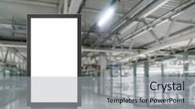  Presentation with sleep digital media - Beautiful presentation theme featuring digital media blank white screen backdrop and a light gray colored foreground