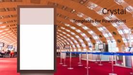  Presentation with blank - Presentation with digital media blank white screen background and a red colored foreground