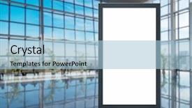  Presentation with gallery - Amazing slide deck having digital media blank white screen backdrop and a light blue colored foreground