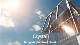  Presentation with battery cell - Presentation theme consisting of panel sun battery alternative energy background and a seafoam green colored foreground