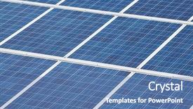 Presentation with solar energy - Audience pleasing PPT layouts consisting of solar panels with the sunny backdrop and a  colored foreground
