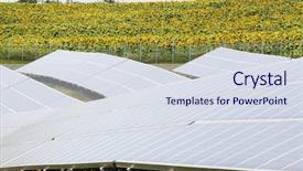  Presentation with solar panels - PPT layouts enhanced with solar panels with the sunny background and a  colored foreground