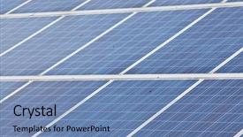  Presentation with solar energy - Amazing slide deck having solar panels with the sunny backdrop and a  colored foreground