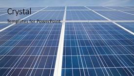  Presentation with solar energy - PPT theme having solar panels with the sunny background and a light blue colored foreground