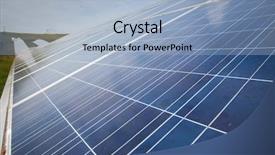  Presentation with solar energy - Cool new PPT theme with solar panels with the sunny backdrop and a light blue colored foreground