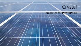  Presentation with solar panels - Slides enhanced with solar panels with the sunny background and a light blue colored foreground