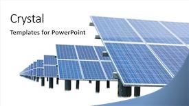  Presentation with solar panels - PPT layouts consisting of panels isolated on white background background and a white colored foreground