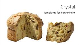  Presentation with brown sugar isolated on white - Slide deck consisting of panettone-on-white-background-isolated background and a white colored foreground
