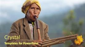  Presentation with tribe - PPT theme featuring pang-mapha-thailand-november-20 background and a tawny brown colored foreground