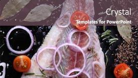  Presentation with hydroponics vegetables hydroponic vegetable - Amazing theme having pangasius-fillet-with-spices backdrop and a violet colored foreground