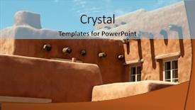  Presentation with desert - PPT layouts consisting of pangea - painted desert visitor center background and a light blue colored foreground