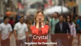  Presentation with panic - Theme with panic-attack-in-public-place background and a tawny brown colored foreground