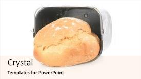  Presentation with baking - Slide set consisting of panifica - baking pan with fresh homemade background and a  colored foreground