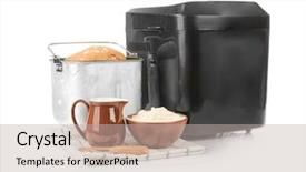  Presentation with machine - Cool new theme with panifica - bread machine fresh loaf backdrop and a mint green colored foreground