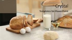  Presentation with table appoinment - Amazing PPT layouts having panifica - dough and tasty loaf backdrop and a  colored foreground