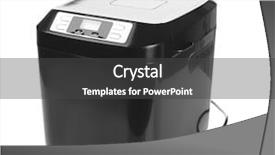  Presentation with electrical - Cool new theme with panifica - electrical bread maker on white backdrop and a dark gray colored foreground