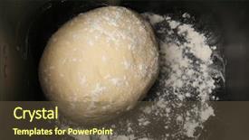  Presentation with dough - Cool new PPT theme with panifica - prepared dough in bread maker backdrop and a  colored foreground