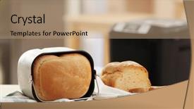  Presentation with machine electrique - Cool new presentation theme with panifica - tasty loaf and blurred bread backdrop and a  colored foreground