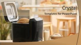  Presentation with pizza pasta dough for bread - Slide deck featuring panifica - tasty loaf in bread machine background and a  colored foreground