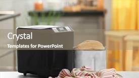  Presentation with machine - PPT layouts enhanced with panifica - tasty loaf with bread machine background and a  colored foreground