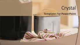  Presentation with slot machine triple 7 - Cool new PPT layouts with panifica - tasty loaf with bread machine backdrop and a  colored foreground