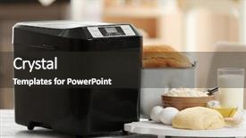  Presentation with pizza pasta dough for bread - Slides having panifica - wooden board with dough background and a  colored foreground