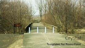  Presentation with north korea - Cool new theme with panmunjom-march-15-bridge backdrop and a mint green colored foreground