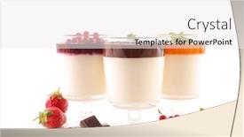  Presentation with apricot - Slide deck enhanced with panna-cotta-with-apricot-jelly background and a white colored foreground