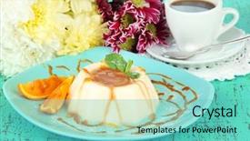  Presentation with color orange - Audience pleasing theme consisting of businesswoman reading documents coffee drinks working backdrop and a gray colored foreground