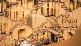  Presentation with rajasthan - Colorful slide deck enhanced with panna-meena-ka-kund-stepwell backdrop and a yellow colored foreground