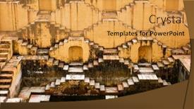  Presentation with rajasthan - Presentation design having panna-meena-ka-kund-stepwell background and a yellow colored foreground
