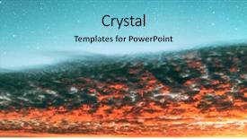  Presentation with coral - Cool new PPT layouts with panopama nature background coral clouds backdrop and a light blue colored foreground