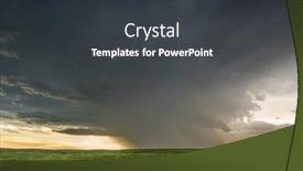  Presentation with weather - Audience pleasing slides consisting of panorama-of-a-massive-mesocyclone backdrop and a dark gray colored foreground