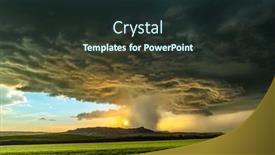  Presentation with weather - Amazing theme having panorama-of-a-massive-mesocyclone backdrop and a wine colored foreground