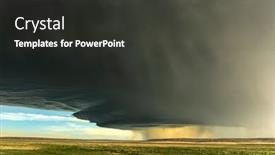  Presentation with weather - Beautiful slides featuring panorama-of-a-massive-mesocyclone backdrop and a dark gray colored foreground