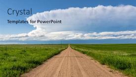  Presentation with tornado - PPT layouts consisting of panorama-of-a-massive-storm background and a light blue colored foreground